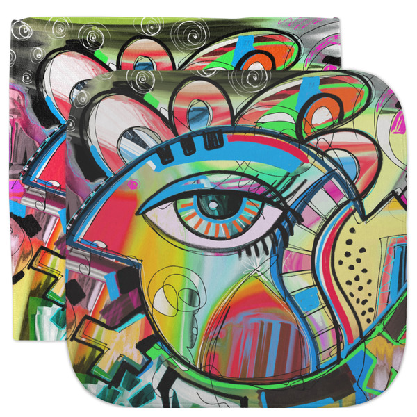Custom Abstract Eye Painting Facecloth / Wash Cloth