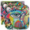 Abstract Eye Painting Washcloth / Face Towels