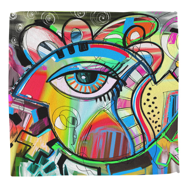 Abstract Eye Painting Washcloth - Front - No Soap