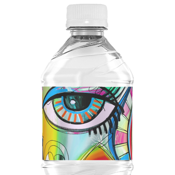 Custom Abstract Eye Painting Water Bottle Labels - Custom Sized