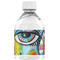 Abstract Eye Painting Water Bottle Label - Single Front