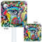 Abstract Eye Painting White Plastic Stir Stick - Double Sided - Approval