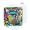 Abstract Eye Painting White Plastic Stir Stick - Single Sided - Square - Approval