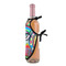Abstract Eye Painting Wine Bottle Apron - DETAIL WITH CLIP ON NECK