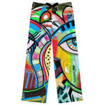 Abstract Eye Painting Womens Pajama Pants - S