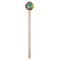 Abstract Eye Painting Wooden 7.5" Stir Stick - Round - Single Stick
