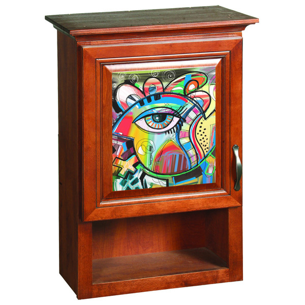 Abstract Eye Painting Wooden Cabinet Decal (Medium)