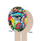 Abstract Eye Painting Wooden Food Pick - Oval - Single Sided - Front & Back