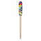 Abstract Eye Painting Wooden Food Pick - Paddle - Single Pick