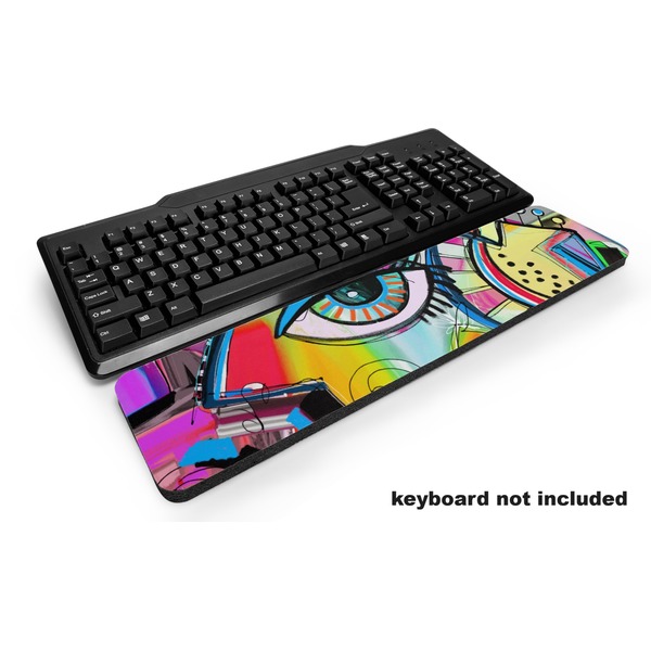 Custom Abstract Eye Painting Keyboard Wrist Rest