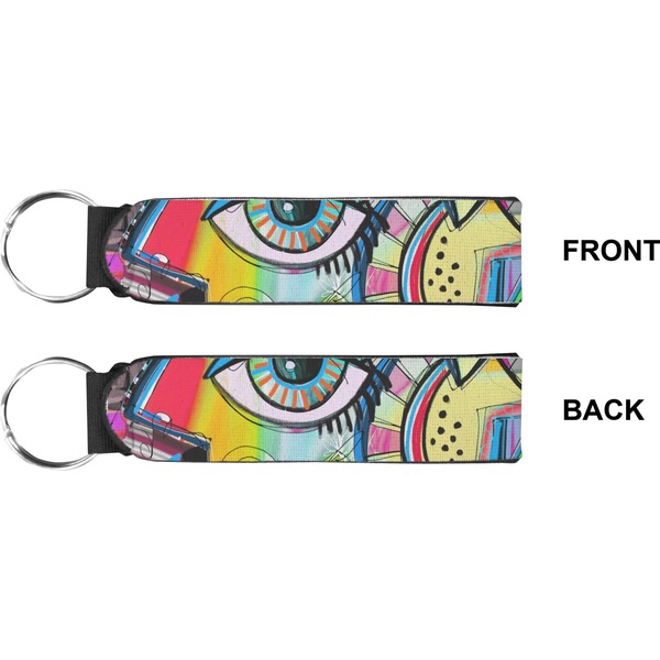Abstract Eye Painting Wristlet (Front + Back)