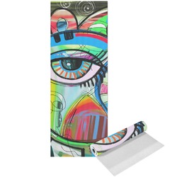 Abstract Eye Painting Yoga Mat - Printed Front
