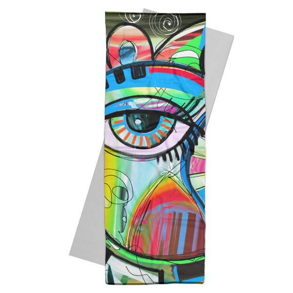 Custom Abstract Eye Painting Yoga Mat Towel