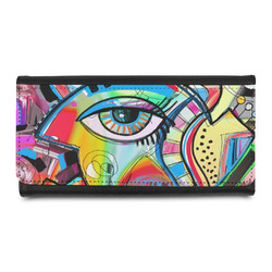 Abstract Eye Painting Leatherette Ladies Wallet