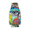 Abstract Eye Painting Zipper Bottle Cooler - FRONT (flat)