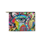 Abstract Eye Painting Zipper Pouch - Small - 8.5"x6"