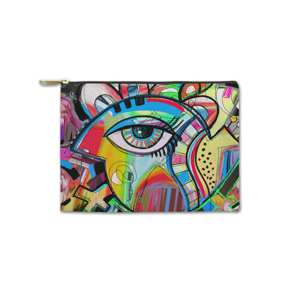 Custom Abstract Eye Painting Zipper Pouch - Small - 8.5"x6"