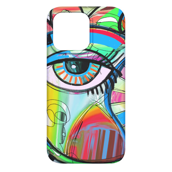 Abstract Eye Painting iPhone 13 Pro Max Case - Back