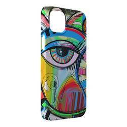 Abstract Eye Painting iPhone Case - Plastic - iPhone 14 Plus
