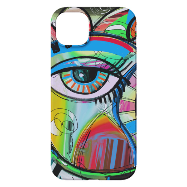 Abstract Eye Painting iPhone 14 Plus Case - Back