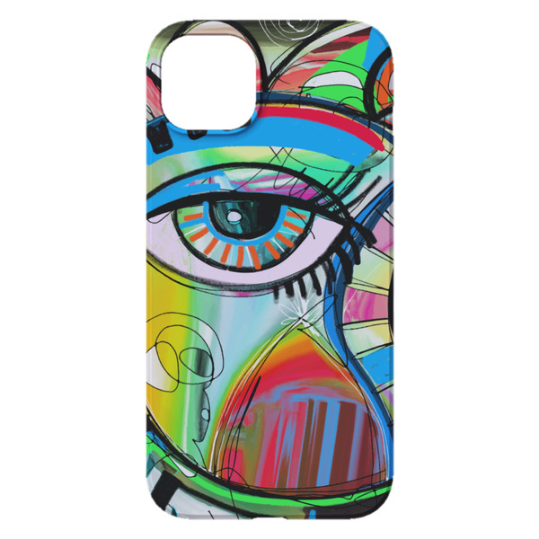Abstract Eye Painting iPhone 14 Pro Max Case - Back