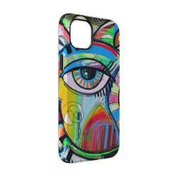 Abstract Eye Painting iPhone Case - Rubber Lined - iPhone 14 Pro