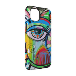 Abstract Eye Painting iPhone Case - Rubber Lined - iPhone 14