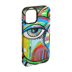 Abstract Eye Painting iPhone Case - Rubber Lined - iPhone 15