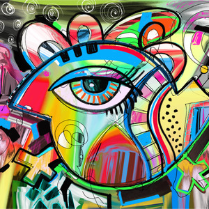 Abstract Eye Painting