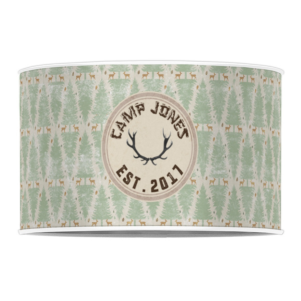 Deer 12" Drum Lampshade - FRONT (Poly Film)