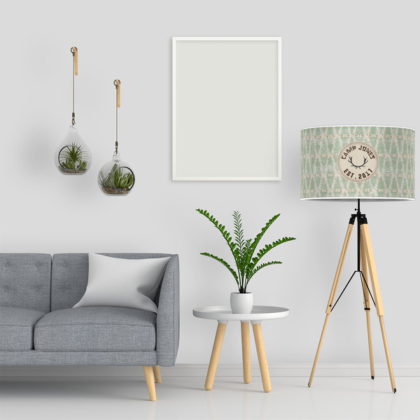 Deer 12" Drum Lampshade - LIFESTYLE