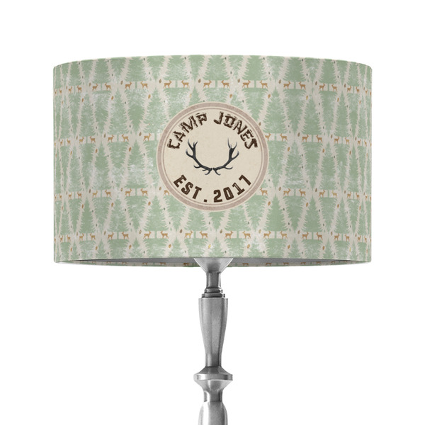 Custom Deer 12" Drum Lamp Shade - Fabric (Personalized)