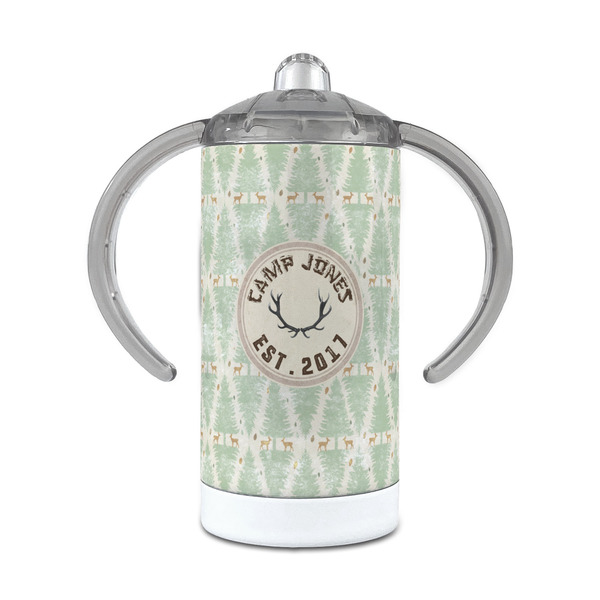 Custom Deer 12 oz Stainless Steel Sippy Cup (Personalized)