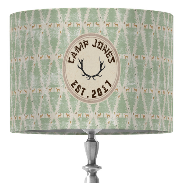 Custom Deer 16" Drum Lamp Shade - Fabric (Personalized)