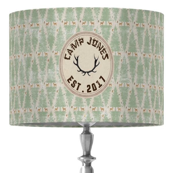 Custom Deer 16" Drum Lamp Shade - Fabric (Personalized)