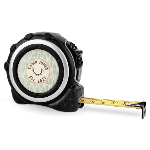 Deer 16 Foot Black & Silver Tape Measures - Front