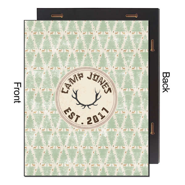 Deer 16x20 Wood Print - Front & Back View