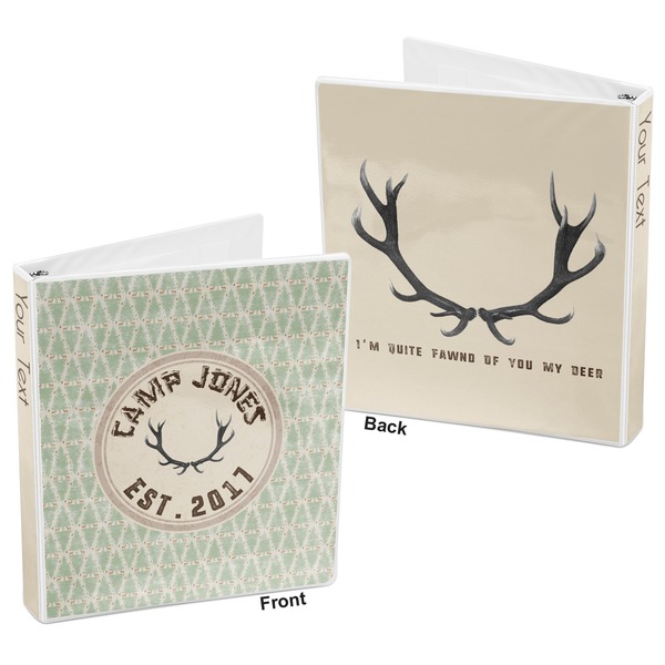 Deer 3-Ring Binder Front and Back