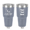 Deer 30 oz Stainless Steel Tumbler - Grey - Double-Sided (Personalized)