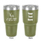 Deer 30 oz Stainless Steel Tumbler - Olive - Double-Sided (Personalized)