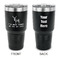 Deer 30 oz Stainless Steel Ringneck Tumblers - Black - Double Sided - APPROVAL