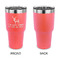 Deer 30 oz Stainless Steel Ringneck Tumblers - Coral - Single Sided - APPROVAL