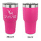 Deer 30 oz Stainless Steel Ringneck Tumblers - Pink - Single Sided - APPROVAL