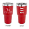 Deer 30 oz Stainless Steel Tumbler - Red - Double Sided (Personalized)