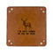 Deer 6" x 6" Leatherette Snap Up Tray - FLAT FRONT