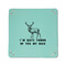 Deer 6" x 6" Teal Leatherette Snap Up Tray - APPROVAL