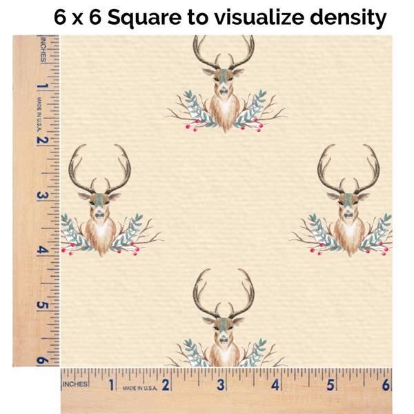 Deer 6x6 Swatch of Fabric