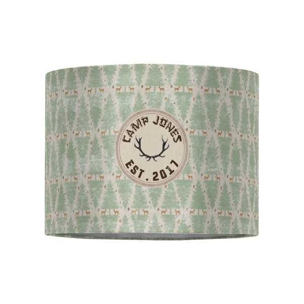 Deer 8" Drum Lampshade - FRONT (Fabric)