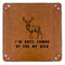 Deer 9" x 9" Leatherette Snap Up Tray - APPROVAL (FLAT)