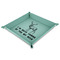 Deer 9" x 9" Teal Leatherette Snap Up Tray - MAIN
